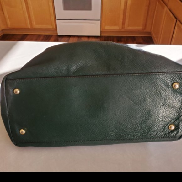 Michael Kors Green Weekender Leather Tote Bag M - Picture 6 of 14